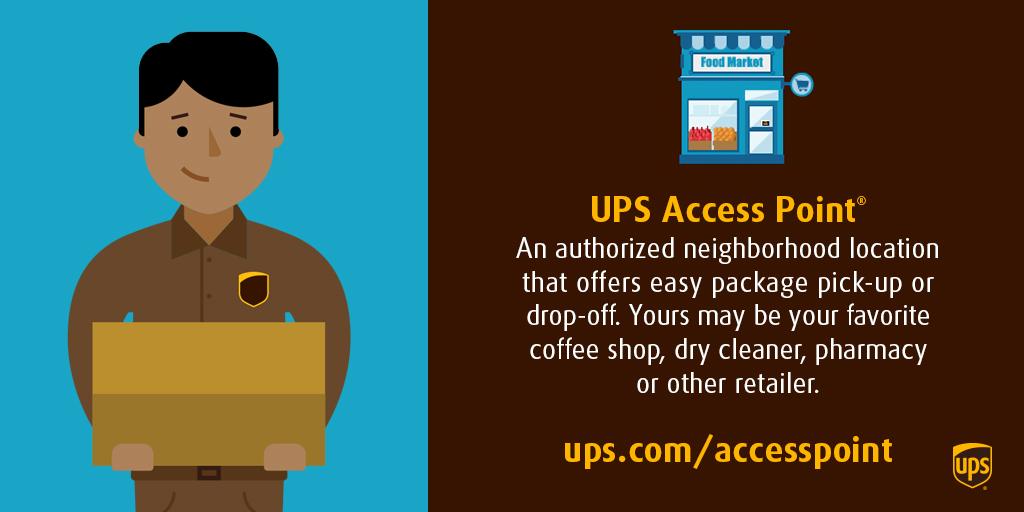 Retail shop acting as a UPS Access Point™