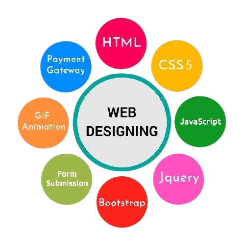 Modern website design illustration